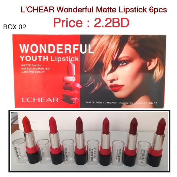 L'CHEAR Wonderful Matte Lipstick 6pcs