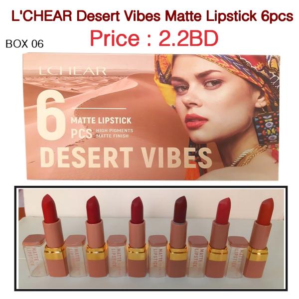 L'CHEAR Desert Vibes Matte Lipstick 6pcs
