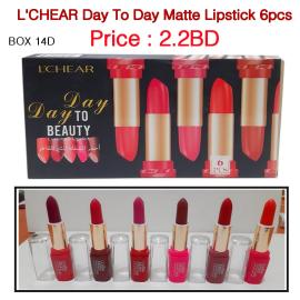 L'CHEAR Day To Day Matte Lipstick 6pcs