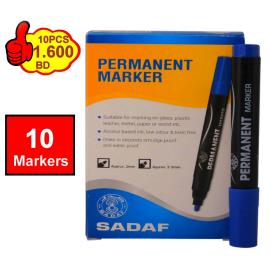 Sadaf Permanent Marker, Box of 10