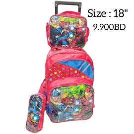 School Bag Waterproof Trolley 18 inch