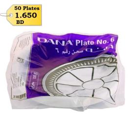 Dana Plastic Plate Large Round No 6 - 50pcs