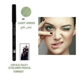 Cecile - Silky Eyeliner Pencil Light Green No 14  