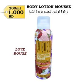 Body Lotion Mousse - Love Rouge 200ml