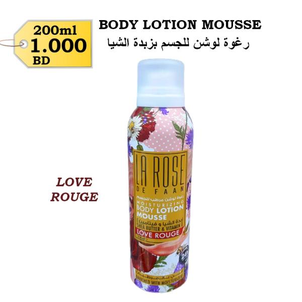 Body Lotion Mousse - Love Rouge 200ml