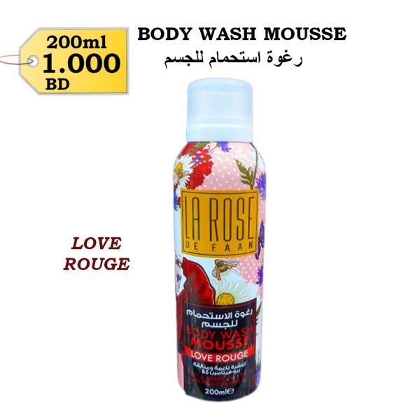 Body Wash Mousse - Love Rouge 200ml