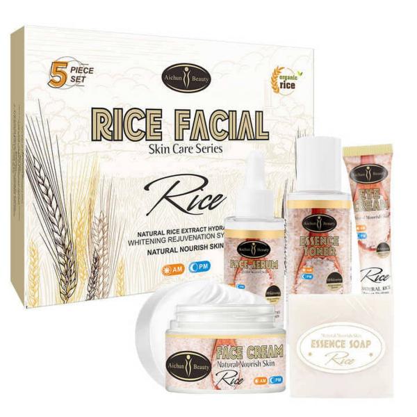 Rice Facial Skin Care Series 5pc Set