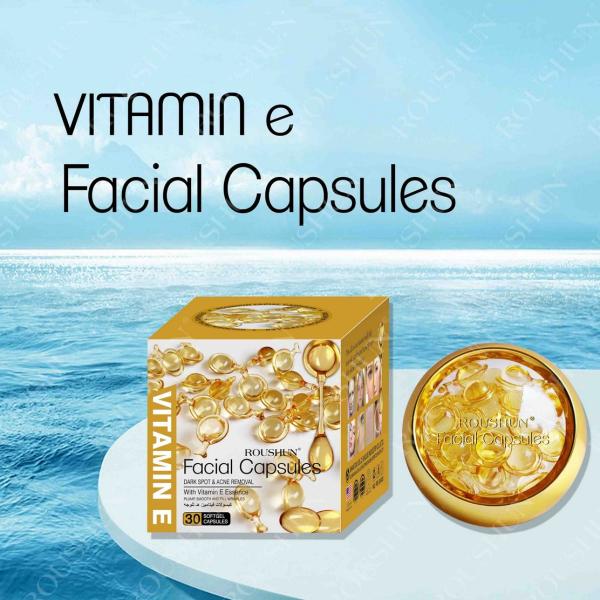  Facial Acnes Reducer Serum With Vitamin E Organic Face Serum Capsules 30pcs