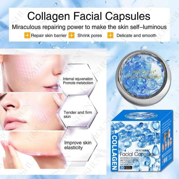 High Quality Facial Acnes reducer collagen capsules 30pcs