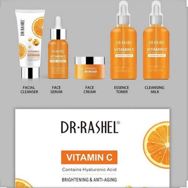 Dr rashel Vitamin c whitening brightening anti-aging spot fade skin face care set 5PCS