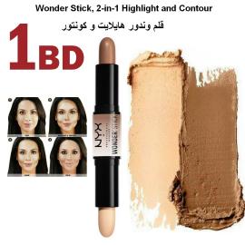 NYX Professional Makeup Wonder Stick, 2-in-1 Highlight and Contour