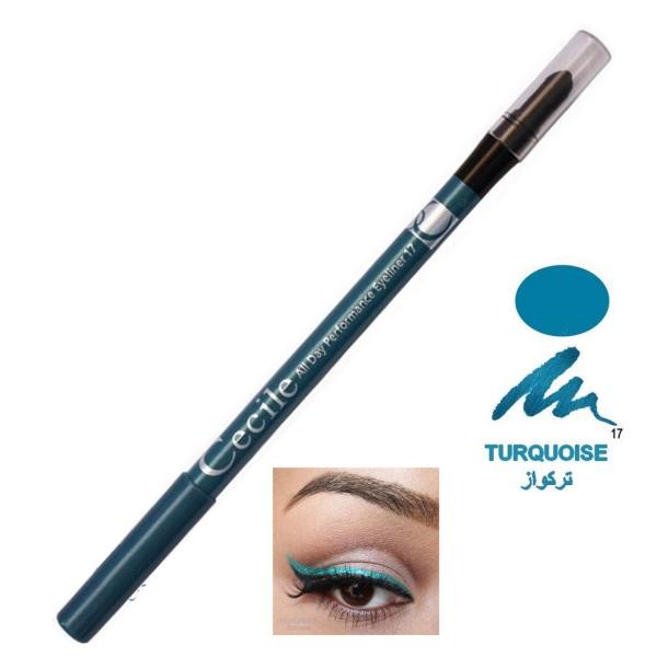 Cecile All Day Performance Eyeliner  Turquoise No 17