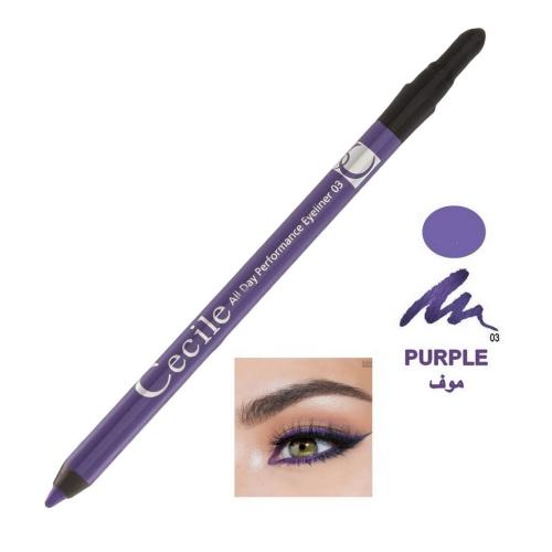 Cecile All Day Performance Eyeliner  Purple No 03