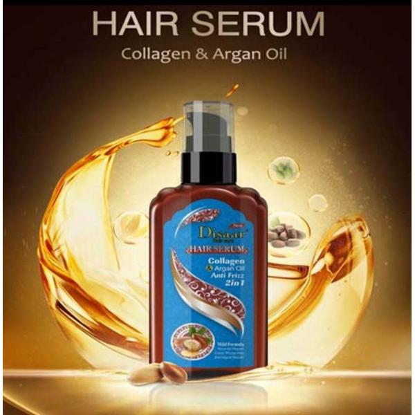 Disaar Hair Serum 2in1 Collagen & Argan Oil Anti Frizz Mild Formula – 120ml