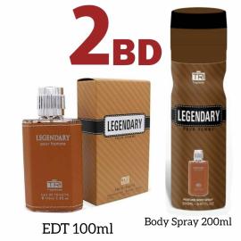 Legendary EDT 100ML + Body Spray 200ml