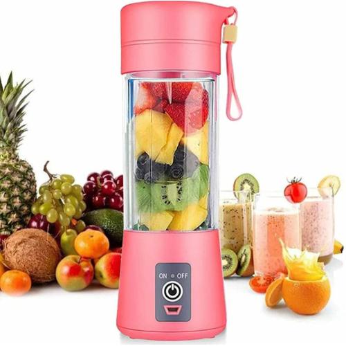Portable Blender Mini Blenders Smoothies Shakes Juicer Cup USB Rechargeable Six Blades in 3D for Superb Mixing 380mL