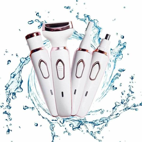 Ladies Electric Shaver for Face, Nose, Legs and Armpits, Bikini 4 in 1