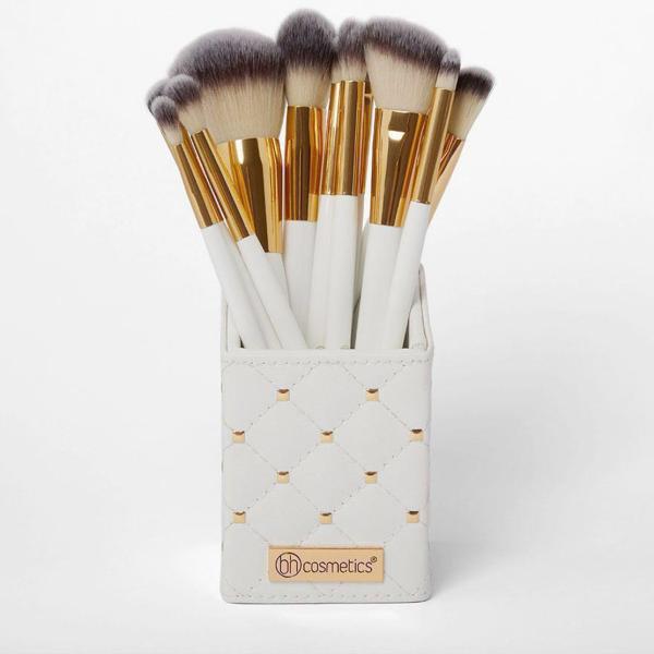 BH Cosmetics White Studded Elegance Brush Set 12pcs
