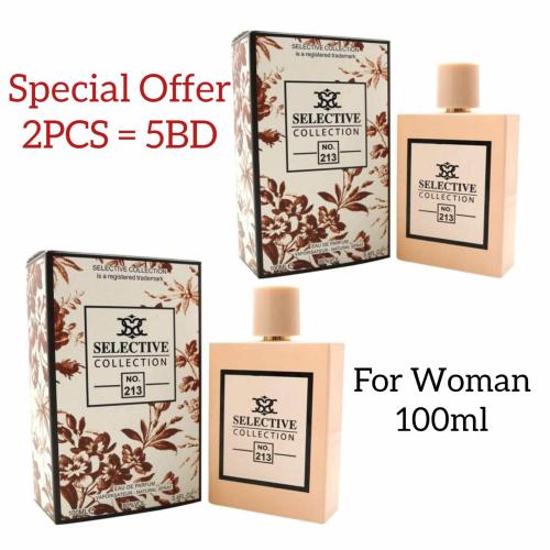  Selective Perfume No 213 For Woman 100ml 2pcs