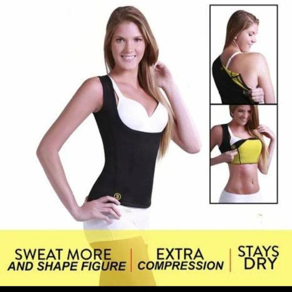  HOT SHAPERS Women's Cami Hot Belly Fat Burn Sauna Shirt.  Seamless Slimming Body Shaper (XX-Large, Black) : Clothing, Shoes & Jewelry