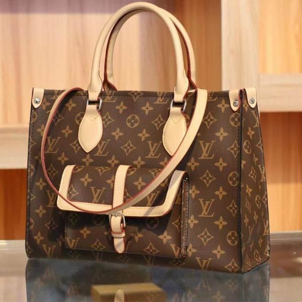 Large size leather bag for women LV02