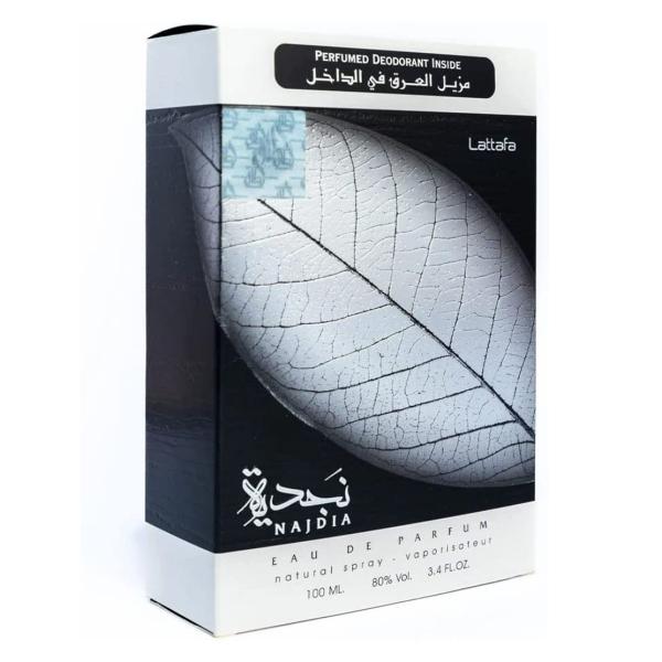 Lattafa Najdiyah Perfume for Unisex, 100 ml + 50 ml, deodorant