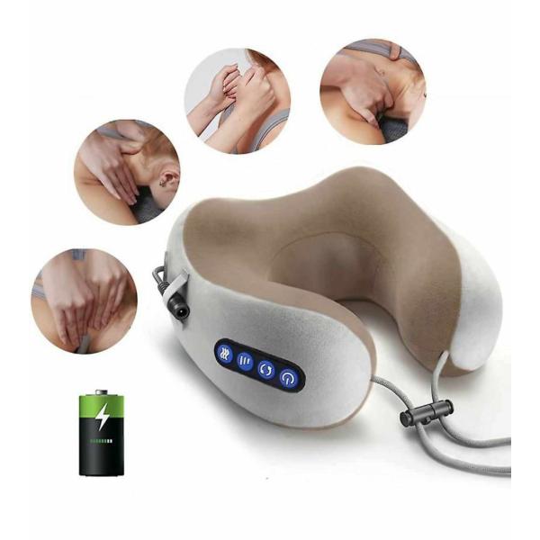 Electric U Shaped Neck & Shoulder Massager Travel Pillow