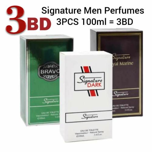 Signature Men Perfumes 3pcs . 100ml