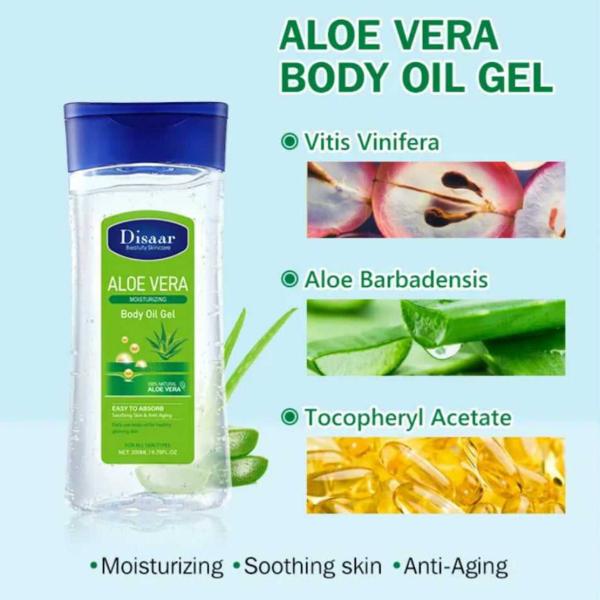 Disaar Body Oil Gel 200ml - Aloe Vera