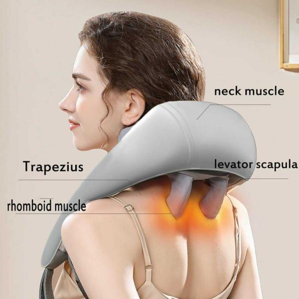 Wireless Heat Neck/Back Massager 