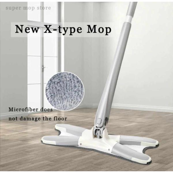 Floor Mop With Microfiber Replace Cloth 