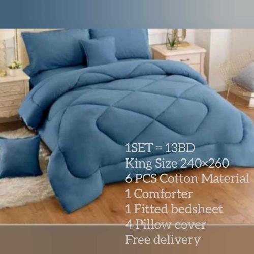 Bedding Set 6pcs - King Size (240 X 260 Cm)