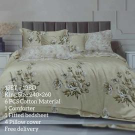 Bedding Set 6pcs - King Size (240 X 260 Cm)