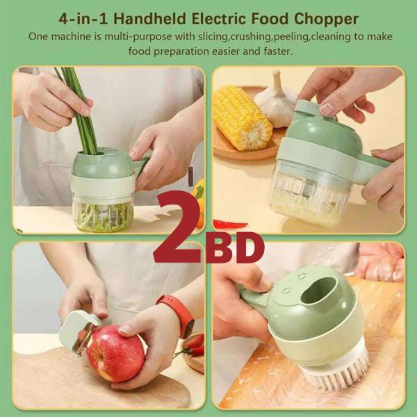 Electric Vegetable Chopper 4 in 1 