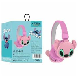 Disney Stitch Headphones Wireless Bluetooth headset for Kids pink