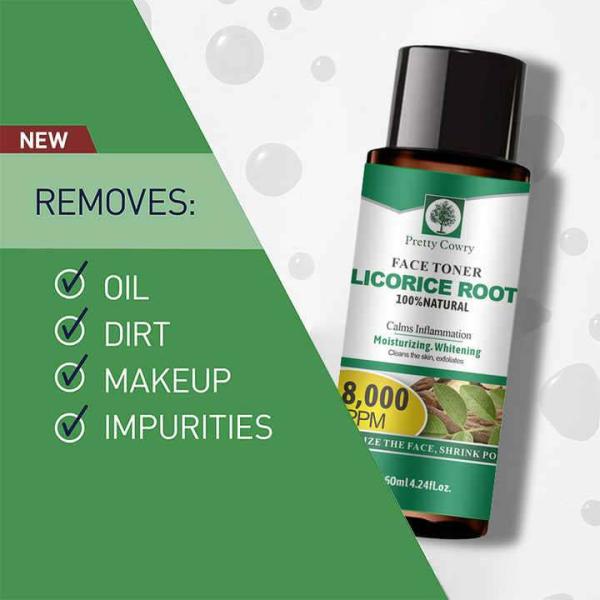 Licorice extract herbal anti irritant skin face toner 260ml