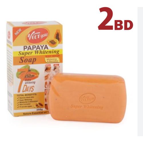 Veet Gold Papaya Super Whitening Soap, Skin Firming & Corrector, 250g