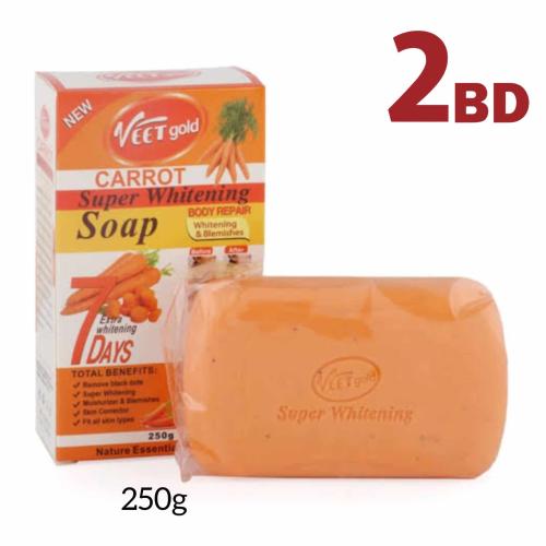 VEET GOLD Carrot Super Whitening Soap 250g