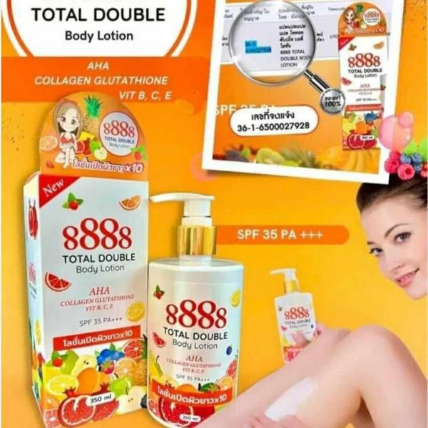 8888 Total Double Whitening Body Lotion 350ml