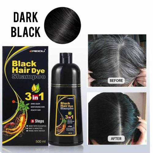 MEIDU Hair Dye Shampoo 500ml - Dark Black