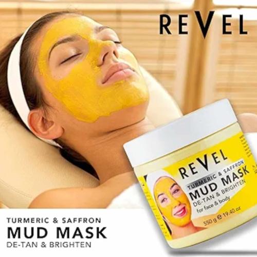 Revel Turmeric & Saffron Mud Mask For Face & Body 550g