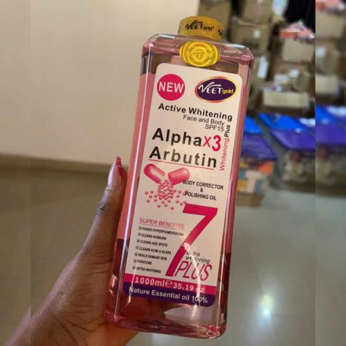 VEET GOLD Super Whitening Alpha X3 Arbutin Oil 1000ml