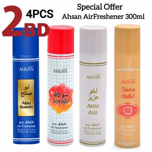 Ahsan AirFreshener 4pcs . 300ml